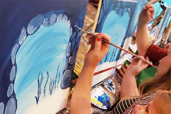 Artly Parties Paint and Sip art party events in Lynchburg, VA