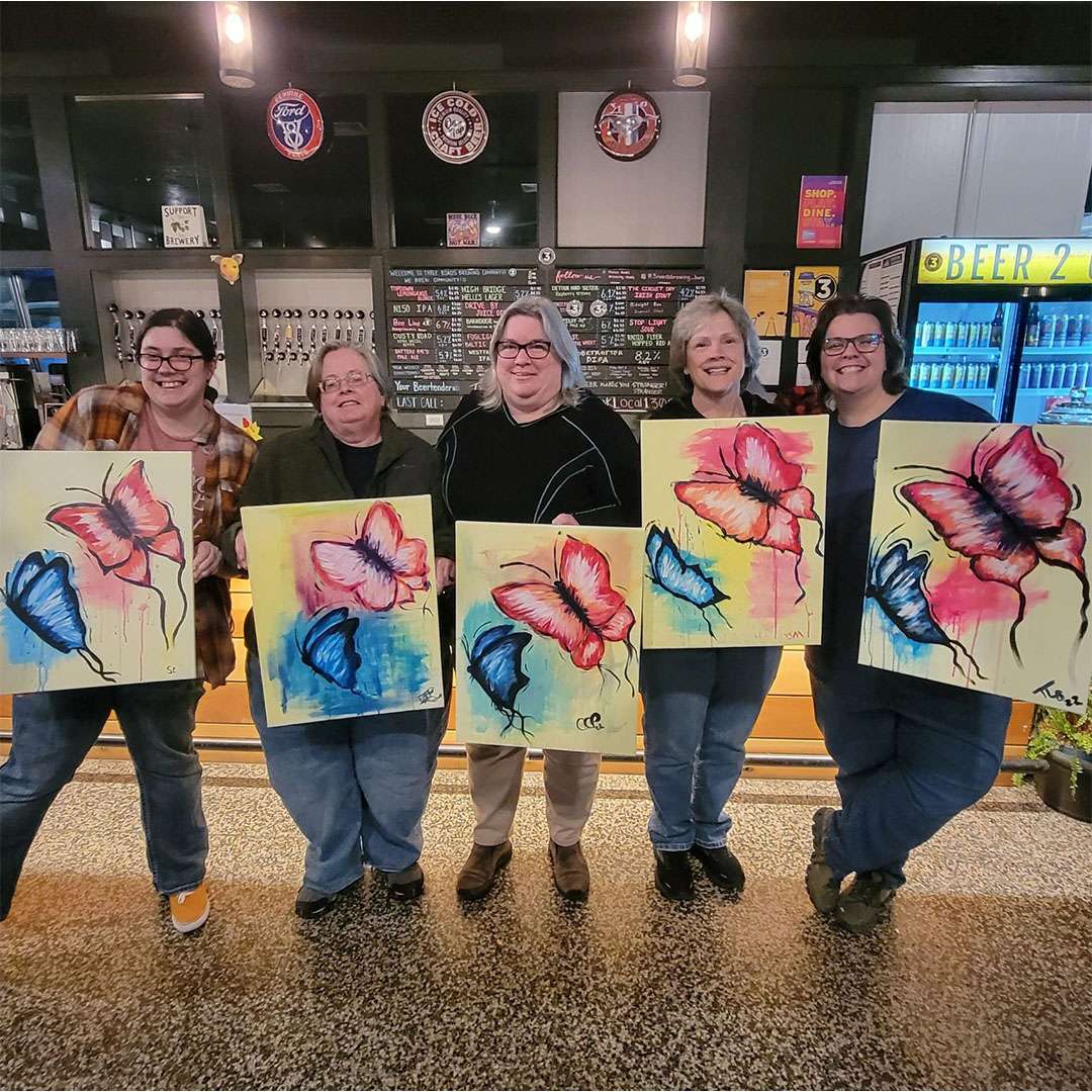  Artly Parties Public Events in Lynchburg Virginia at Three Roads Brewery 