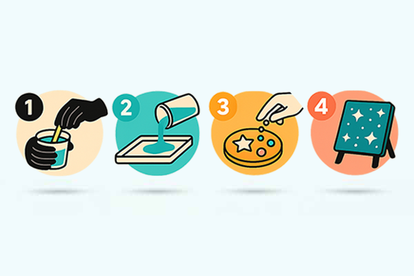 Resin art step by step instructions